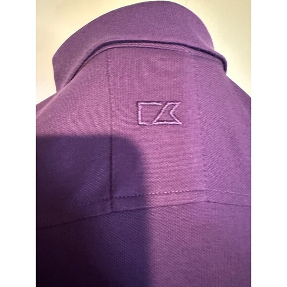Cadbury Cutter & Buck Size M Polo Shirt NWT Women’s Slim Fit Purple Embroidered‎ - Picture 10 of 10